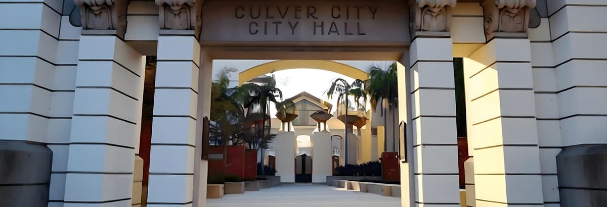Culver City Hall archway entrance
