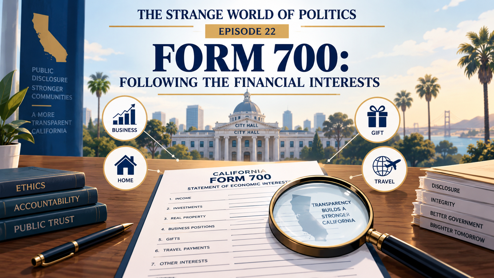 The Strange World of Politics — Episode 22 Form 700: The Financial Disclosure Every Voter Should Know How to Read